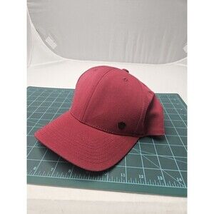 NO BAD IDEAS Stretch Fit Fitted Hat S/M Maroon Red Cap